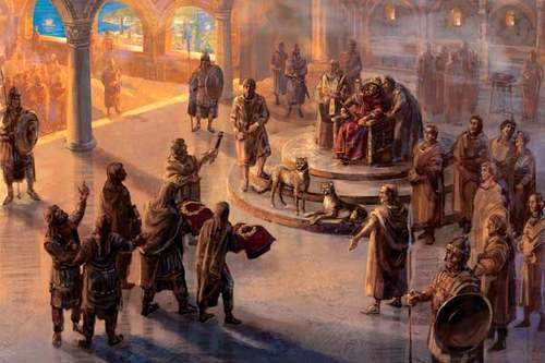 476 год. Одоакр низвергает Ромула Августула. Фото: ILLSTEIN BILD/VOSTOCK PHOTO