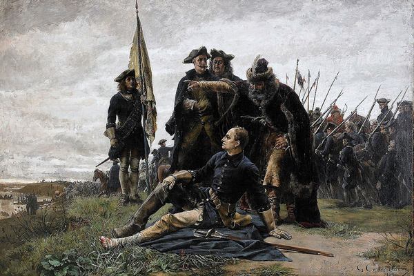 Карл XII Шведський та Іван Мазепа після битви під Полтавою, Густаф Улоф Цедерстрем.
