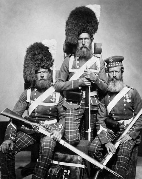 Украинским бородачам в Крымской войне противостояли шотландские Уильям Нобль, Александер Дэвис и Джон Харпер. Фото из фондов Имперского военного музея в Лондоне