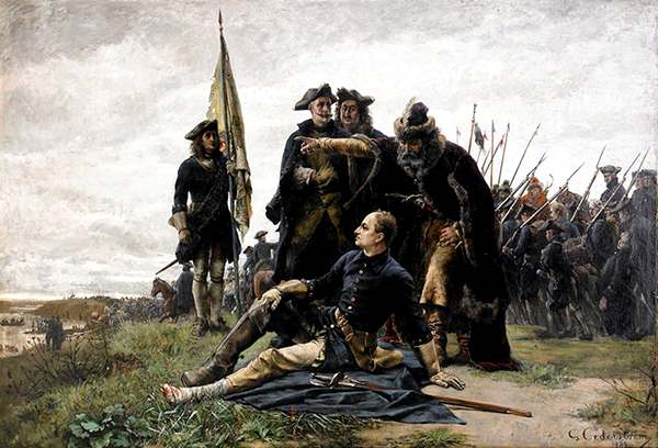 Картина Густава Седерстрема «Мазепа и Карл XII после Полтавской битвы»