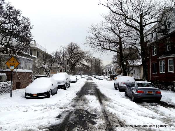 Таким был Бруклин утром после снегопада
