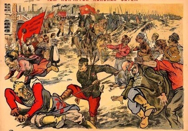Фото:  Большевистский плакат времен войны с Польшей