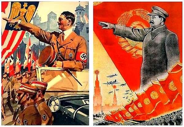 Фото:  Гитлер, Сталин и Украина