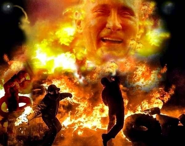 Фото: Путин, гори в аду!