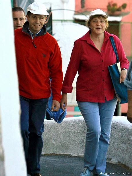 Ангела Меркель с супругом в отпуске