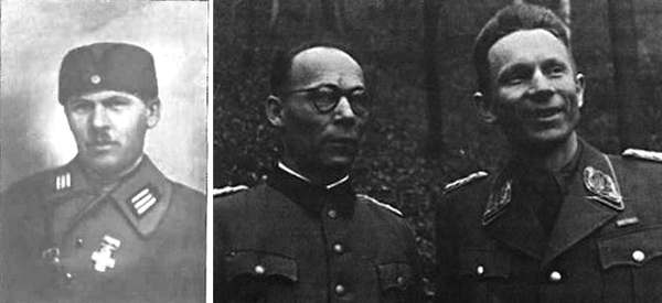 Андрей Долуд. На второй фотографии Андрей Долуд, начальник парашютной бригады УНА в 1945 году — слева, вместе с атаманом Бульбой-Боровцом