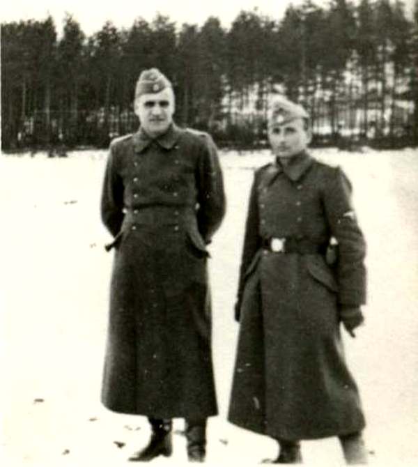 Борис Барвинский (слева) в дивизии «Галичина»