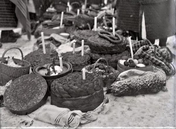 Паски у селищі Ясіня на Рахівшині. Початок 1920-х років / Їржі Крал / Archiv N&aacute;rodn&iacute;ho muzea (Praha)