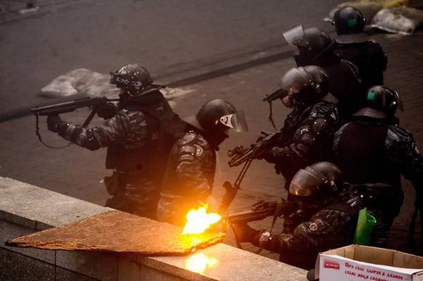 Бойцы Беркута на Майдане