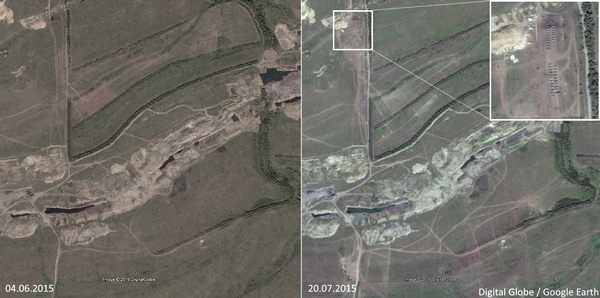 Лагерь / обучение Площадь объекта к югу от Buhaivka, 48.406599 38.880819