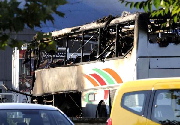Взрыв автобуса в Болгарии