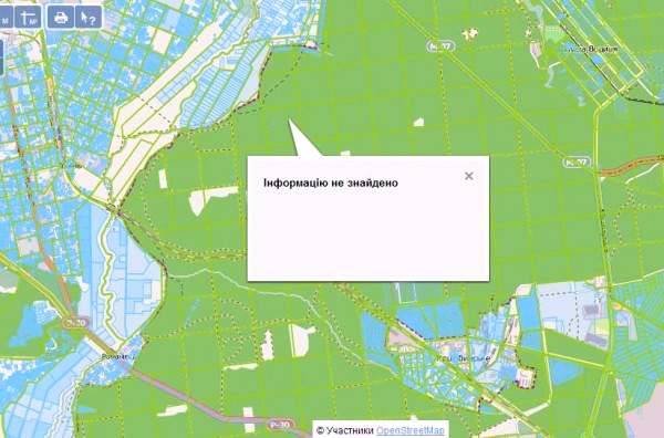 А на этой карте видно, что нет данных о владельце всего Беличанского леса. Странное совпадение.