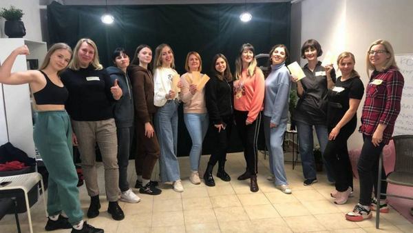 ФОТО, ОЛЕНА АГЕЄВА. Українки на тренінгу про гендерно-зумовлене насильство, який Олена організувала в Любліні