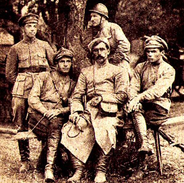 Атаман Андрей Гулый-Гуленко с сечевыми стрельцами