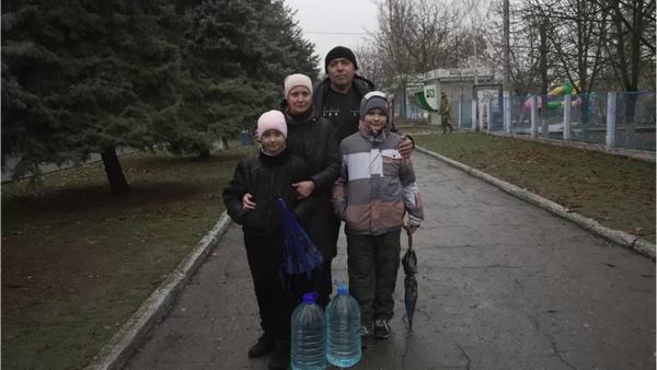 Марина, Віктор і їхні діти всю окупацію пережили в Чорнобаївці