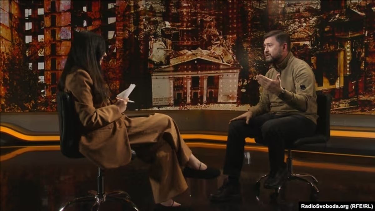 Фото:   Вадим Бойченко, міський голова Маріуполя у студії Радіо Свобода 