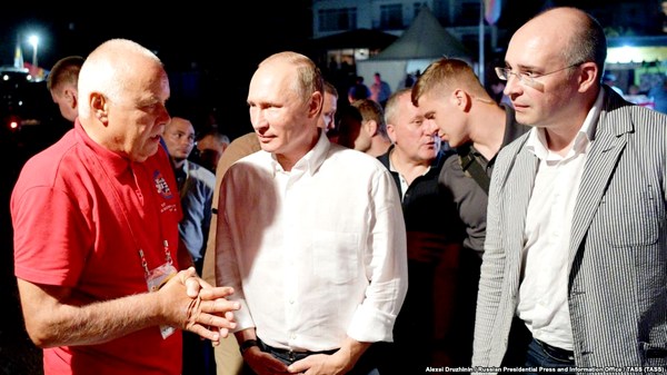 Фото:  Дмитрий Киселев, Владимир Путин и Андрей Кондрашов