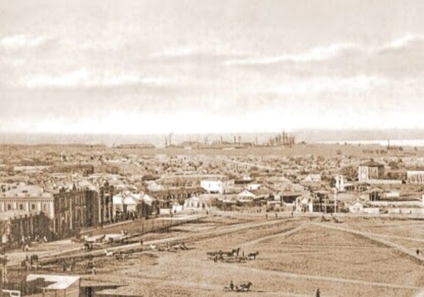 Фото:  Таганрог — общий вид города, XIX век / pastvu.com