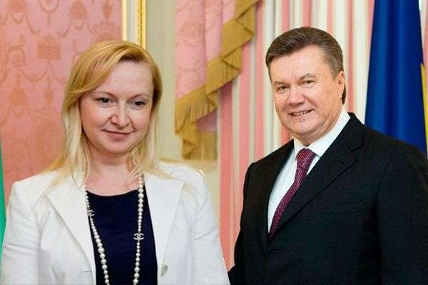 Любовь Полежай и Виктор Янукович вместе живут в России. Фото из открытых источни