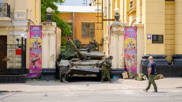 Фото:  Бійці ПВК «Вагнера» у Ростові-на-Дону. Фото: «Нова газета Європа» 