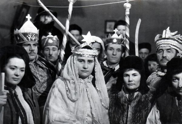 Вертеп нещодавно звільнених в'язнів. Норильськ, зима 1956-1957 роки