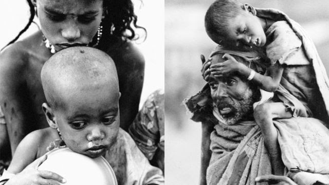 Фото:  Когда кадры голодных и умирающих детей показали западные СМИ, люди не мог