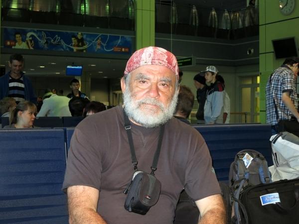 Фото:  Игорь Дорогой в анадырском аэропорту, лето 2013. Фото из личного архива