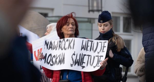 Фото: Марек Антоній Іванчук / Forum / Протест під Президентським палацом через в