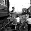 Пассажирка последнего вагона. Новокузнецк. 1983 год.
