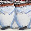 Матросы китайской народной освободительной армии проходят мимо площади Тяньаньмэнь