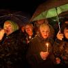 Каждый год 26 апреля в полночь проходит бдение у памятника пожарным в Чернобыле 