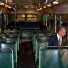 18 апреля 2012 | Президент в знаменитом автобусе Rosa Parks во время посещения Музея Генри Форда