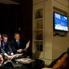 День выборов. Обама читает свою речь в компании спичрайтера Джона Фавро и своего советника Дэвида Аксельрода