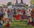 Іван Гончар. Гаївки біля церкви, 1970-1979 роки / Зі збірки Музею Івана Гончара