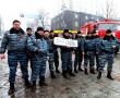 Фото:  На фото вверху: бойцы «Беркута» из города Сумы, позируя в Киеве на Грушев