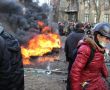 Фото:  «Мирная хода» и последовавшие столкновения в Киеве 18 февраля 2014 года. 