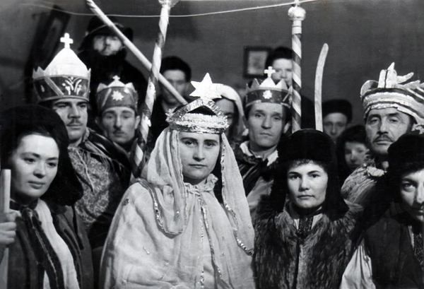 Вертеп нещодавно звільнених в'язнів. Норильськ, зима 1956-1957 роки