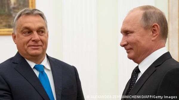 Угорський прем'єр Орбан і президент Росії Путін. Фото: ALEXANDER ZEMLIANICHENKO/