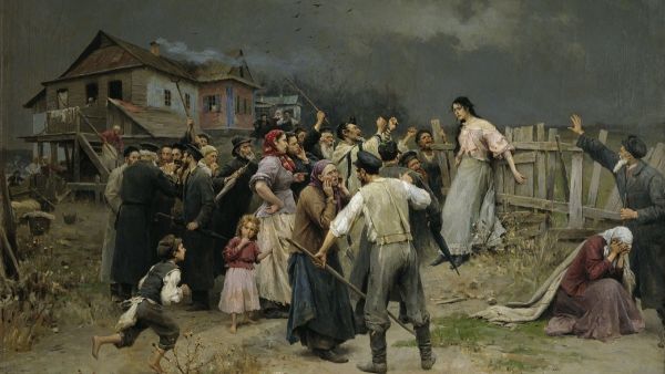 Ілюстрація: Микола Пимоненко, ”Жертва фанатизму”, 1898 рік