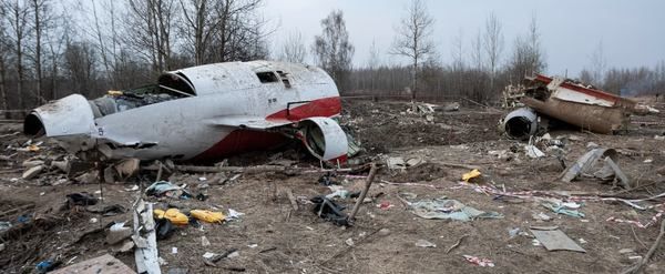 Місце катастрофи президентського літака Ту-154М. Смоленськ (РФ), 11.04.2010. Фот